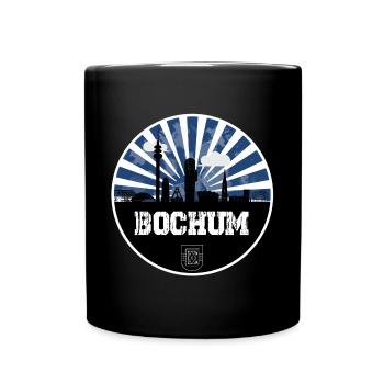 Bochum Skyline Heimspiel - Tasse einfarbig - Schwarz - Vorne