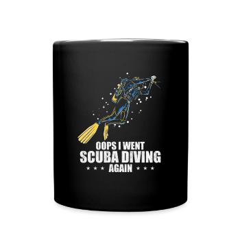 Design de plongée sous-marine - Mug uni - noir - Devant