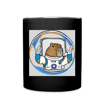 Casquettes astro - Mug uni - noir - Devant