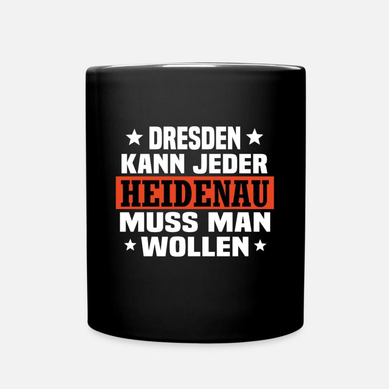 Heidenau - Tasse einfarbig - Schwarz