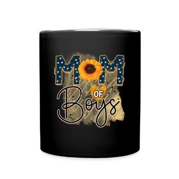 Mama Mum Muttertag Beste Mama der Welt - Tasse einfarbig - Schwarz - Vorne