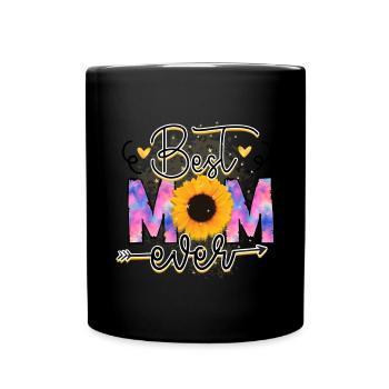 Mom Mum Mother's Day Best Mom in the World - Full Colour Mug - black - Front