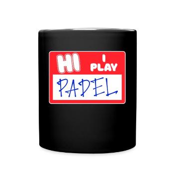 Player Tournament Statement Padel Padel Game Tennis - Full Colour Mug - black - Front