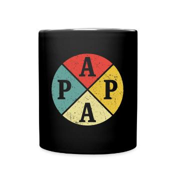Papa Père Fête des Pères Cadeau Père Père - Mug uni - noir - Devant