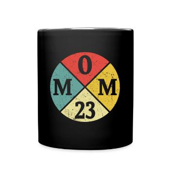 Mom 2023 Gift Mom 23 Expectant Mother - Full Colour Mug - black - Front