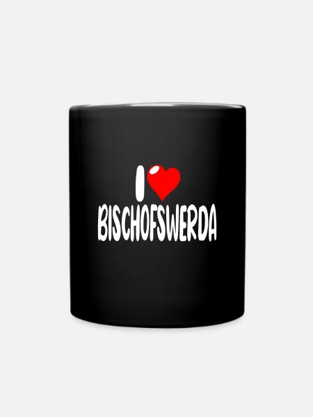 Bischofswerda - Tasse einfarbig - Schwarz