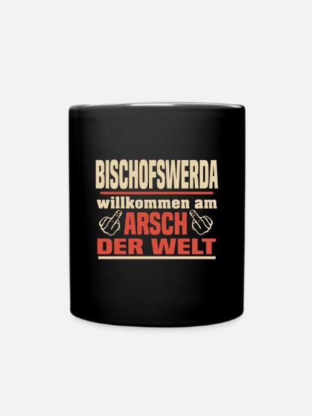 Bischofswerda - Tasse einfarbig - Schwarz