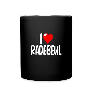 Radebeul - Tasse einfarbig - Schwarz - Vorne