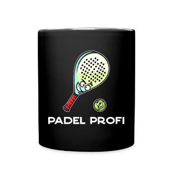 Sport Schläger Bälle Statement Padel Padelspiel - Tasse einfarbig - Schwarz - Vorne