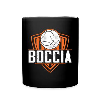 Boccia player clothing with boccia balls Boccia - Full Colour Mug - black - Front