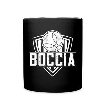 Boccia player clothing with boccia balls Boccia - Full Colour Mug - black - Front