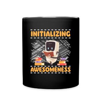 Machine Mechanics Combat Robot - Full Colour Mug - black - Front