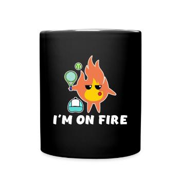 Padel Game Setback Padel Player Statement Ball - Full Colour Mug - black - Front