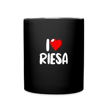 Riesa - Tasse einfarbig - Schwarz - Vorne