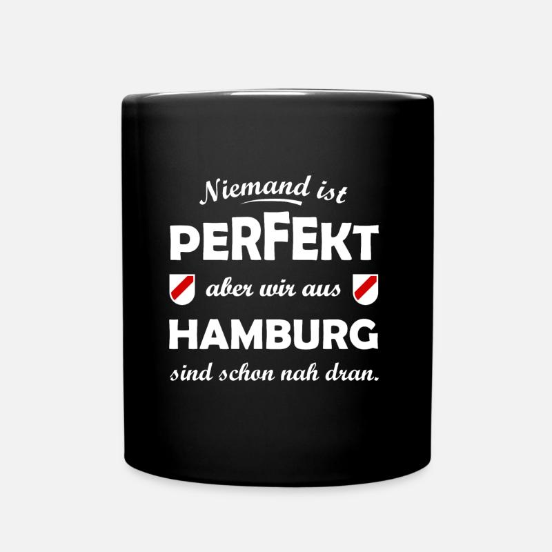 Die Hamburger - Tasse einfarbig - Schwarz