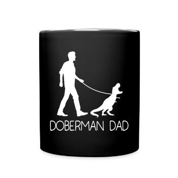 Doberman Pinscher Chien Dobie - Mug uni - noir - Devant