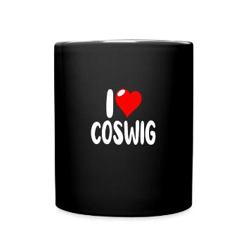 Coswig - Tasse einfarbig - Schwarz - Vorne