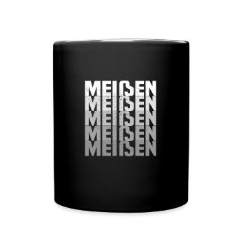Meißen in Sachsen - Tasse einfarbig - Schwarz - Vorne