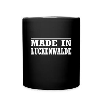 Luckenwalde - Tasse einfarbig - Schwarz - Vorne