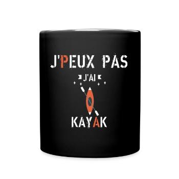 J Peux Pas J Ai kayak - Mug uni - noir - Devant