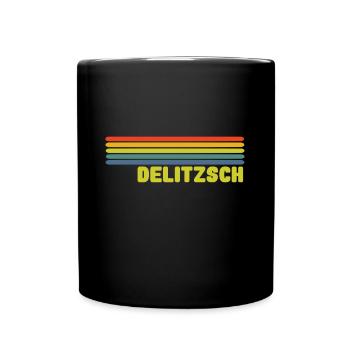 Delitzsch - Tasse einfarbig - Schwarz - Vorne