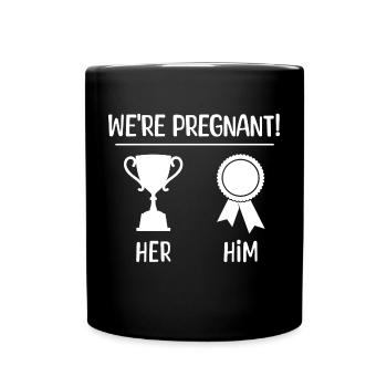 Déclaration du parent enceinte Bonheur familial - Mug uni - noir - Devant