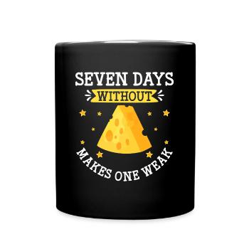Amateur de fromage au yogourt au parmesan au parmesan au blanc d’œuf - Mug uni - noir - Devant