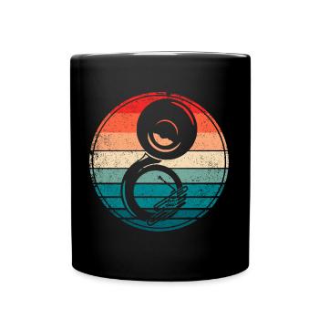 Sousaphon Blasmusik Tuba Instrument Musiker - Tasse einfarbig - Schwarz - Vorne
