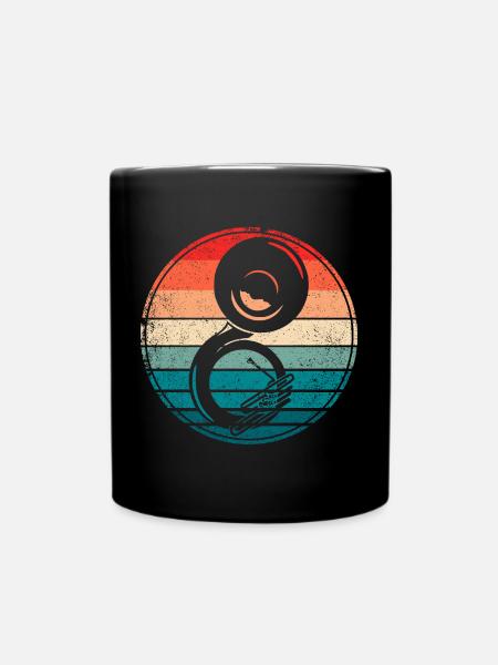 Sousaphone Brass Band Tuba Instrument Musicien - Mug uni - noir