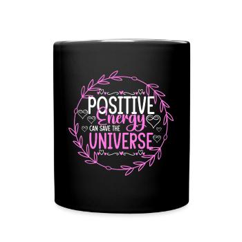 Positive Strengthen self-confidence - Full Colour Mug - black - Front
