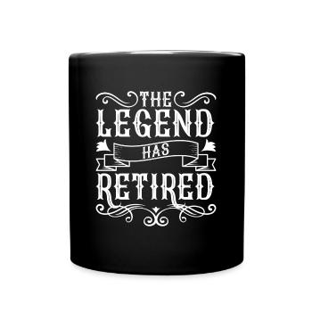 Pension, rest, work - Full Colour Mug - black - Front