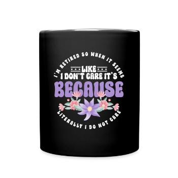 Pension, pensionné, grand-mère, retraite - Mug uni - noir - Devant