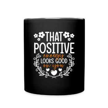 Motivation Strong - Full Colour Mug - black - Front