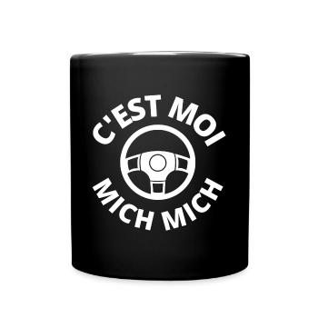 c'est moi mich mich, auto école - Mug uni - noir - Devant