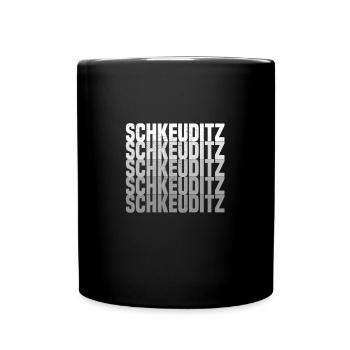 Schkeuditz - Tasse einfarbig - Schwarz - Vorne
