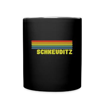 Schkeuditz - Tasse einfarbig - Schwarz - Vorne