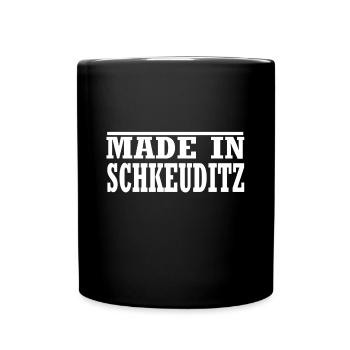 Schkeuditz - Tasse einfarbig - Schwarz - Vorne