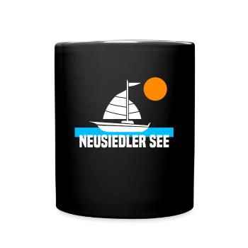 Neusiedler See - Tasse einfarbig - Schwarz - Vorne