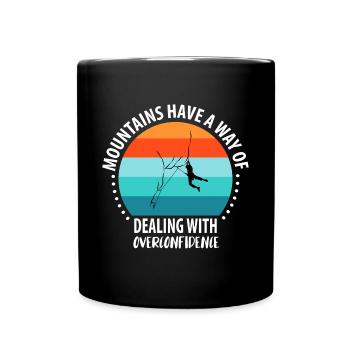 Rochers d’escalade vintage - Mug uni - noir - Devant