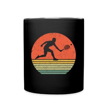 Tennis Retro Joueur de tennis T-shirt Tennis Play - Mug uni - noir - Devant