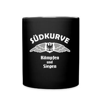 Die Fans der Südkurve - Tasse einfarbig - Schwarz - Vorne