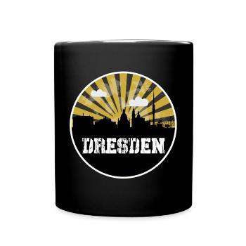 Dresden Skyline Home Game - Full Colour Mug - black - Front