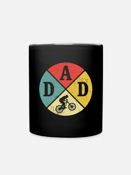 Retro VTT papa t-shirt VTT VTT vététiste - Mug uni - noir
