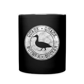 Ducklings Bird Beak Nature - Full Colour Mug - black - Front