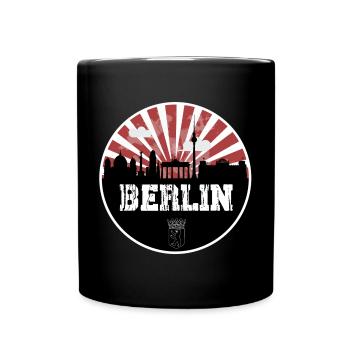 Berlin Skyline Home Game - Full Colour Mug - black - Front