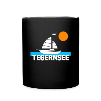 Tegernsee - Tasse einfarbig - Schwarz - Vorne