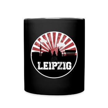 Leipzig Home Game Skyline - Full Colour Mug - black - Front