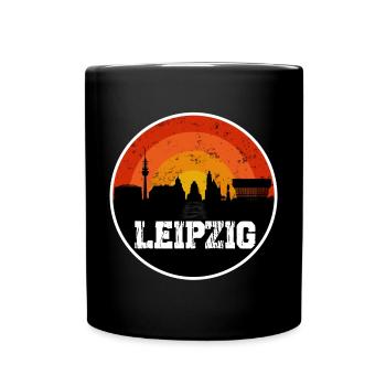 La ligne d’horizon de Leipzig - Mug uni - noir - Devant