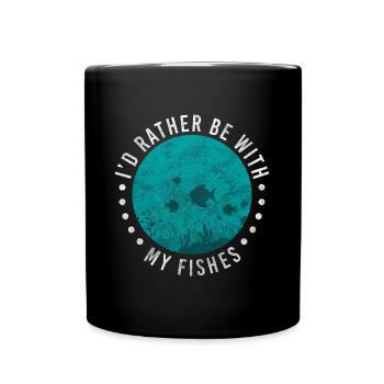 Fish under water - Full Colour Mug - black - Front