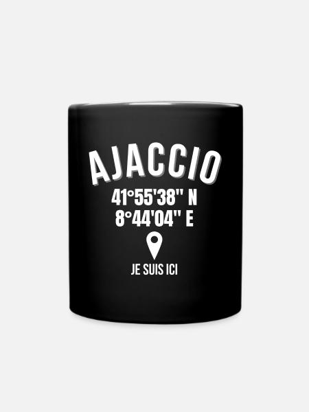 Corse, Corse, humour Ajaccio - Mug uni - noir
